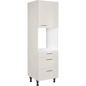 nobilia Geräte Umbau Backofen GOS2A 1 60 cm Hell Grau Seiden grau Hoch Glanz 455 Flash 648