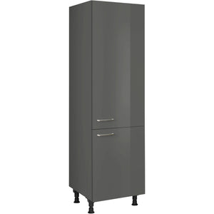 nobilia Geräte Umbau GD194 1 60 cm Schiefergrau Dunkel Anthrazit Hoch glanz 453 Flash 648