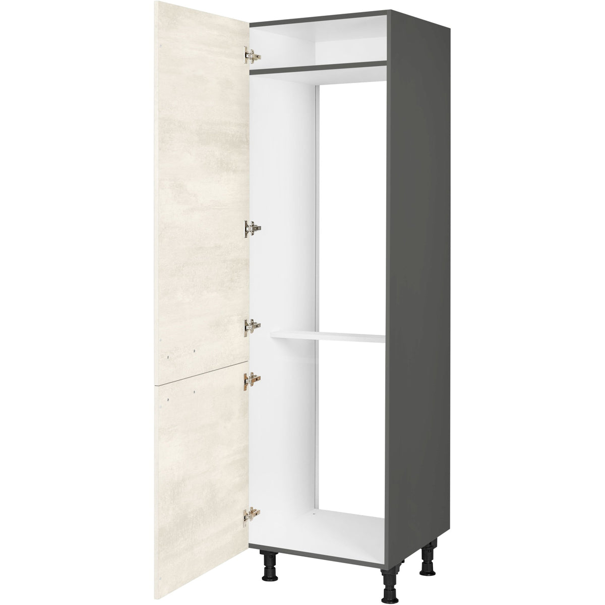 nobilia Geräte Umbau GD194 1 60 cm Weiss Beton Grau Beige 891 Riva 371