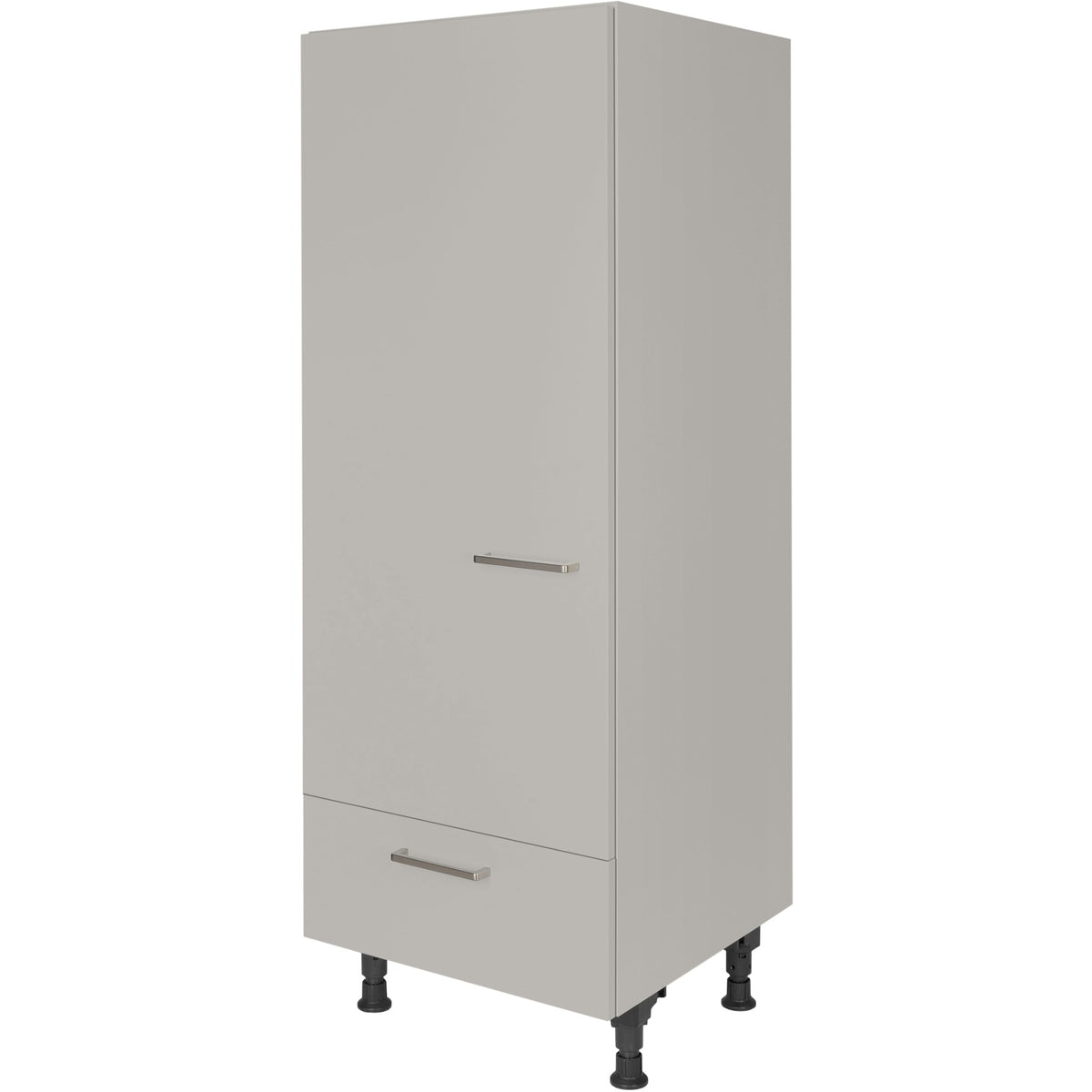 nobilia Geräte Umbau Kühlautomat G123S 60 cm Hellgrau Stein grau super matt 341 Touch 317
