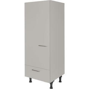 nobilia Geräte Umbau Kühlautomat G123S 60 cm Hellgrau Stein grau super matt 341 Touch 317