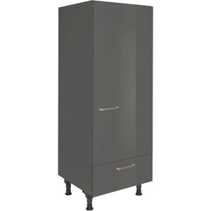 nobilia Geräte Umbau Kühlautomat G123S 60 cm Schiefergrau Dunkel Anthrazit Hoch glanz 453 Flash 648