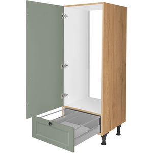nobilia Geräte Umbau Kühlautomat G123S 60 cm Schilf Grün matt 776 Cascada 684