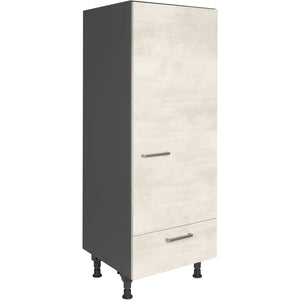 nobilia Geräte Umbau Kühlautomat G123S 60 cm Weiss Beton Grau Beige 891 Riva 371