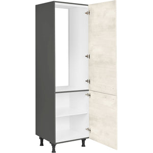 nobilia Geräte Umbau Kühlautomat GD123 1 60 cm Weiss Beton Grau Beige 891 Riva 371