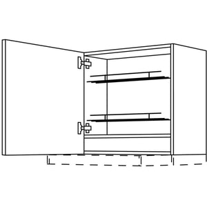 Nobilia Wandschrank für Flachschirm- Dunsthauben WDAF60-3 51829