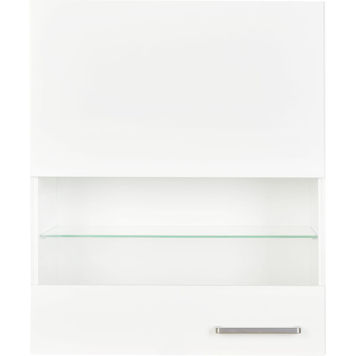 nobilia Hängeschrank WGLS60-01  mit Segmentglastür und 2 Glaseinelegeböden 60cm links