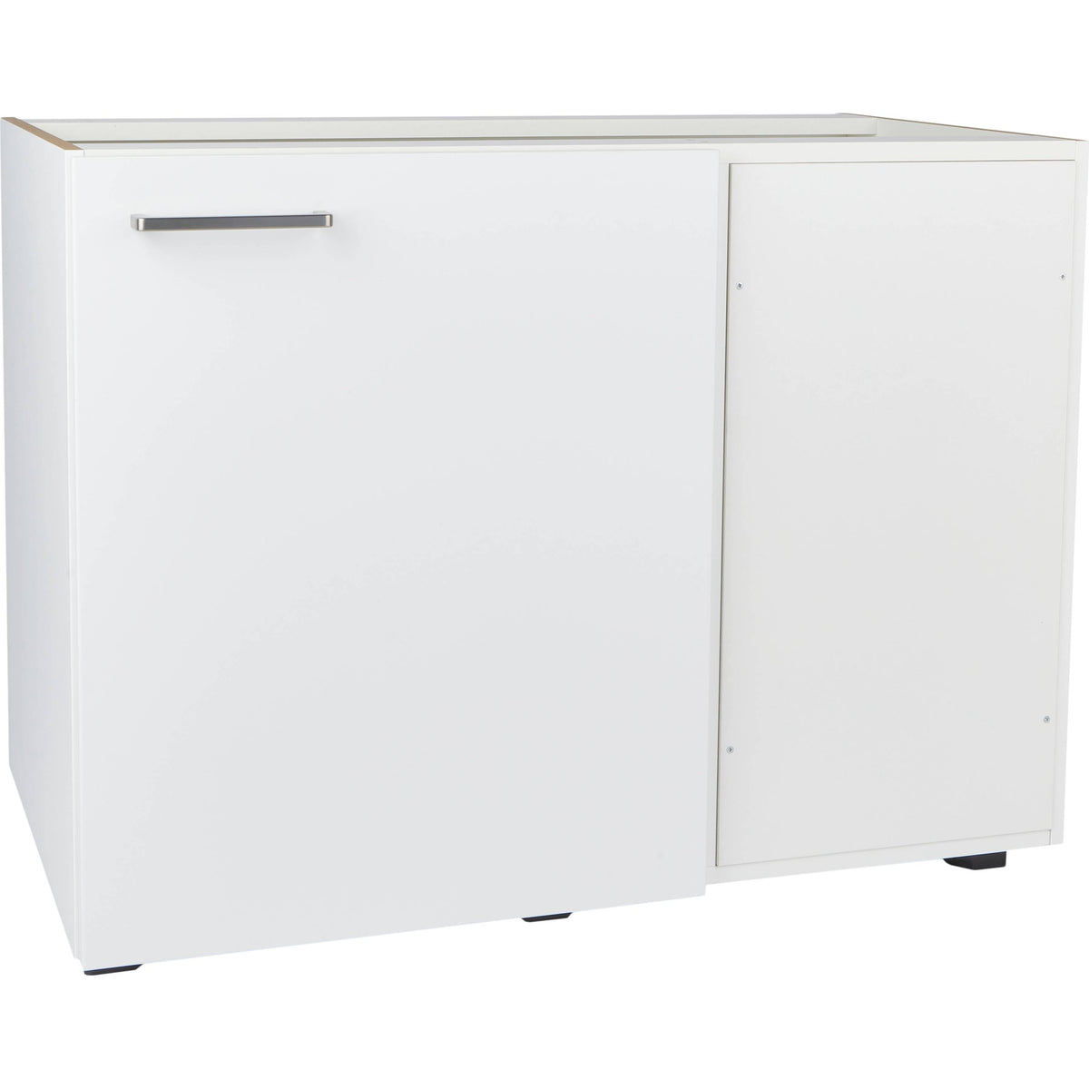 nobilia Halbeckschrank UEDF100 Küchen-Eckunterschrank weiß UED100-60 32099-Rechtsanschlag