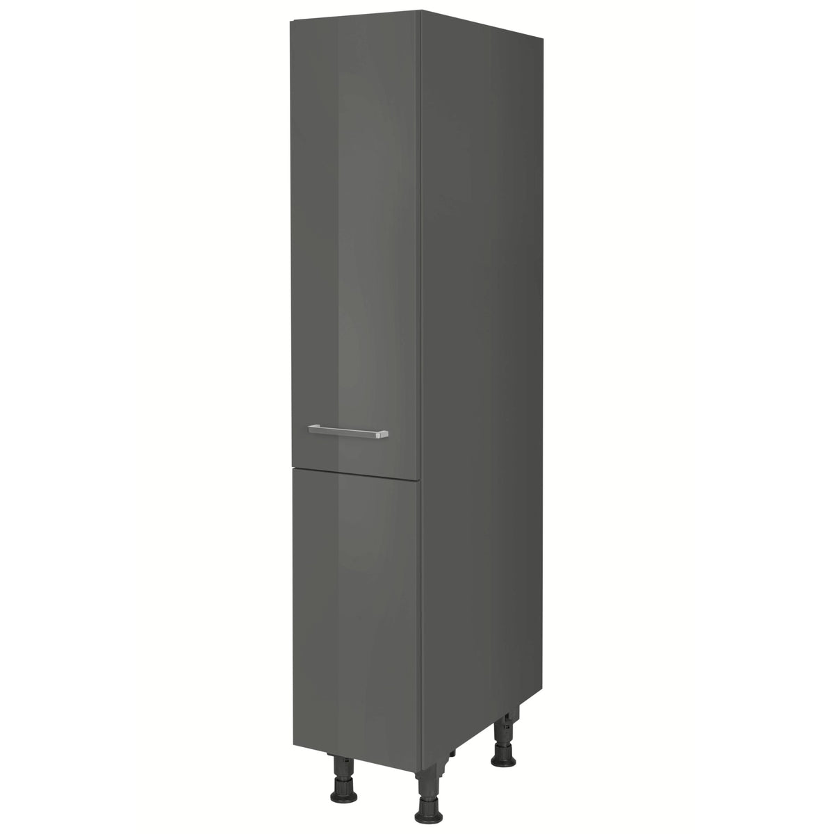 nobilia Highboard Apothekerschrank HA30 30 cm Schiefergrau Dunkel Anthrazit Hoch glanz 453 Flash 648