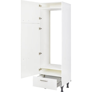 nobilia Hochschrank für Kühl-Gefrierkombination  G145A-1 60cm, 2 Türen, 1 Schublade, links
