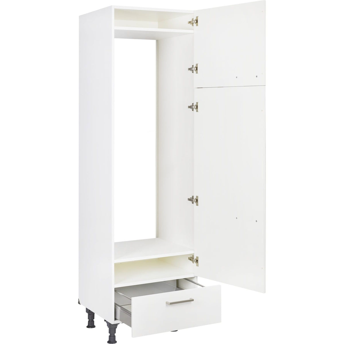 nobilia Hochschrank für Kühl-Gefrierkombination  G145A-1 60cm, 2 Türen, 1 Schublade, rechts