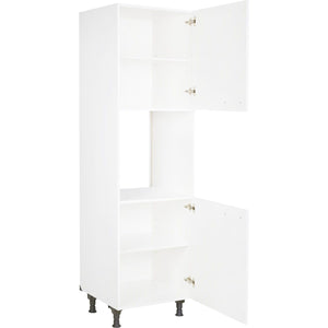 nobilia Hochschrank für Backofen GO-1 60cm 2-türig, 332 Weiß rechts, 2 Einlegeböden