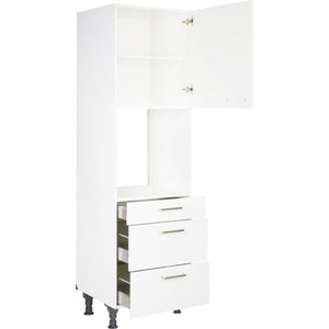 nobilia Hochschrank für Backofen und Mikrowelle GOS2A-1 60cm 1 Schublade, 2 Auszüge, 1 Tür rechts