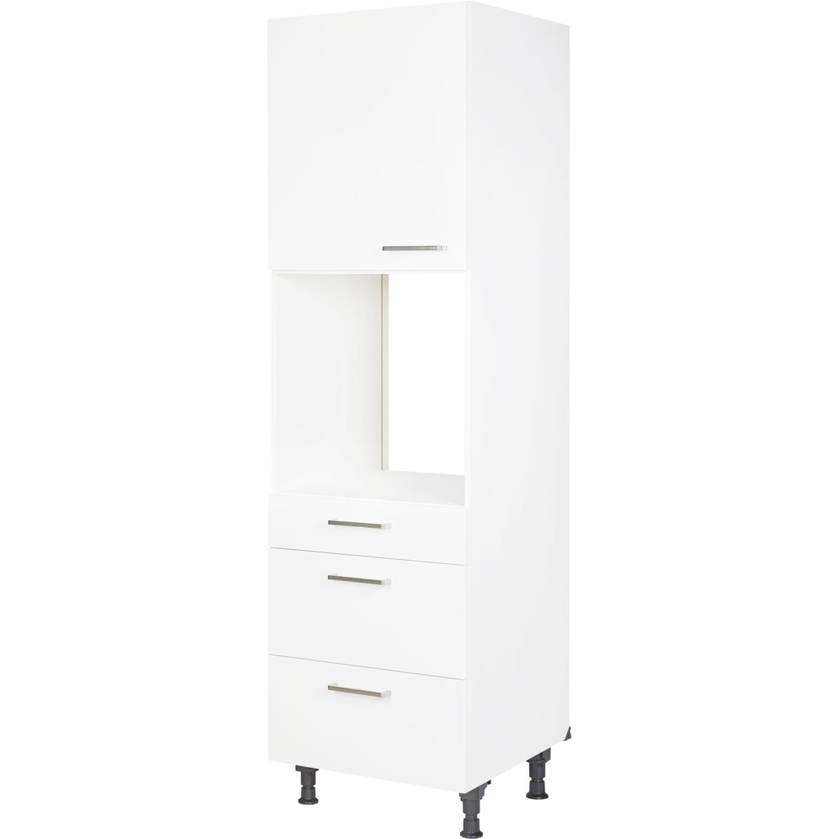 nobilia Hochschrank für Backofen und Mikrowelle GOS2A-1 60cm 1 Schublade, 2 Auszüge, 1 Tür links