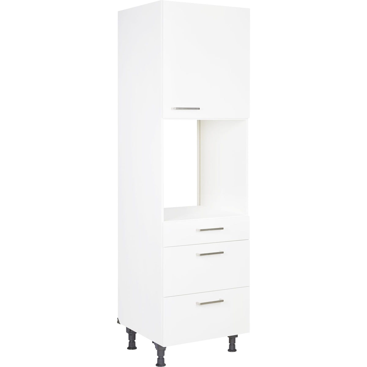 nobilia Hochschrank für Backofen und Mikrowelle GOS2A-1 60cm 1 Schublade, 2 Auszüge, 1 Tür rechts