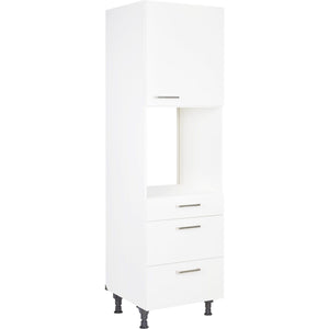 nobilia Hochschrank für Backofen und Mikrowelle GOS2A-1 60cm 1 Schublade, 2 Auszüge, 1 Tür rechts