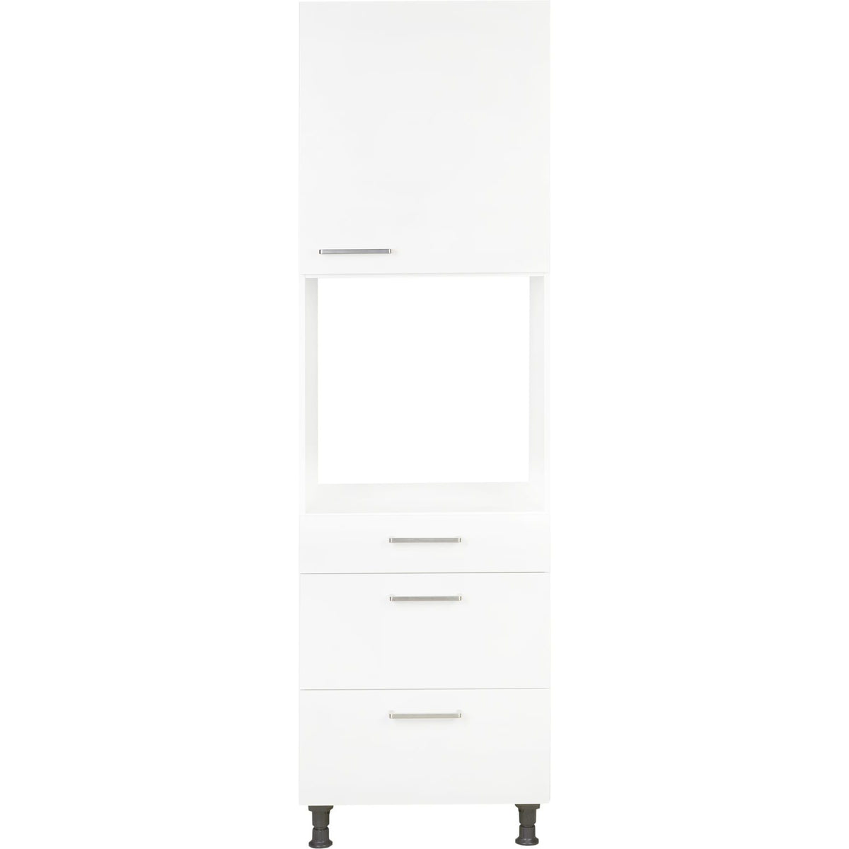 nobilia Hochschrank für Backofen und Mikrowelle GOS2A-1 60cm 1 Schublade, 2 Auszüge, 1 Tür rechts