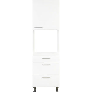 nobilia Hochschrank für Backofen und Mikrowelle GOS2A-1 60cm 1 Schublade, 2 Auszüge, 1 Tür rechts