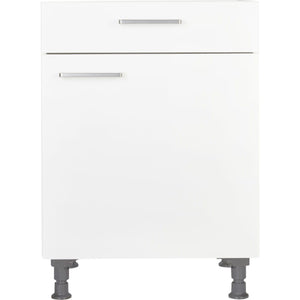 nobilia KS60 Unterschrank für autarkes Kochfeld Kochstellenschrank 60cm Weiß 1 Schublade