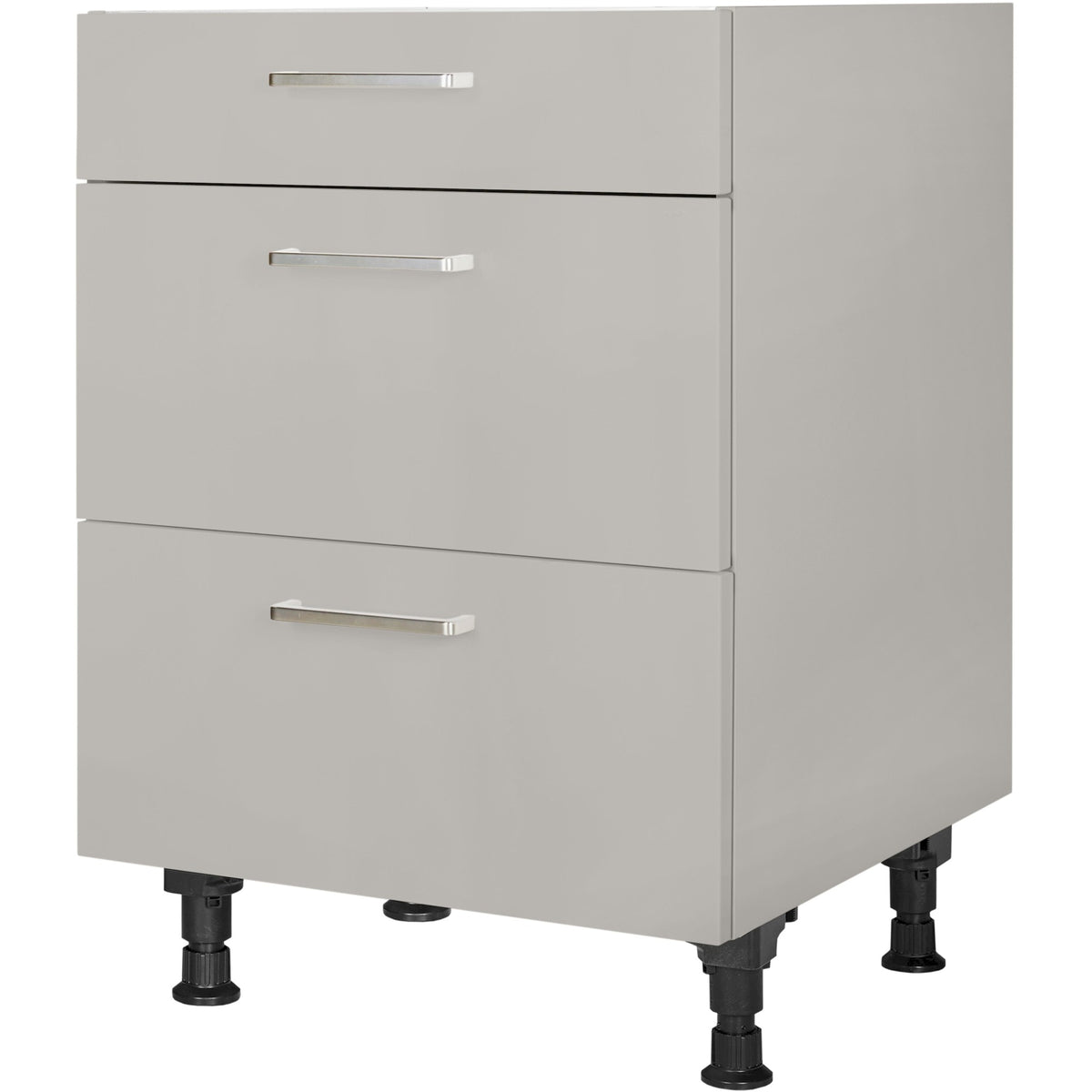 nobilia Kochstellenschrank KS2A60 60 cm Hellgrau Stein grau super matt 341 Touch 317