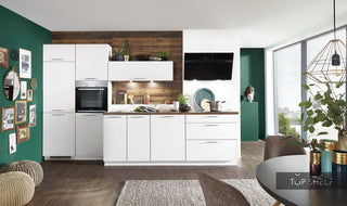 nobilia kitchen kitchen unit Speed 244 Alpine white 350 cm configurable -- - Without Electrical Appliances & Accessories / no