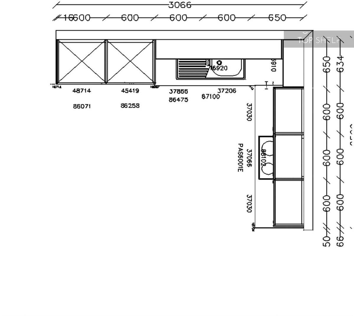 nobilia Küche Structura 403 Eiche Nero Nachbildung 250x310 cm Maße