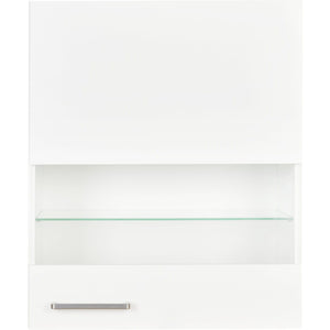 nobilia Küchen-Hängeschrank WGLS60  mit Segmentglastür und 2 Glaseinelegeböden 60cm rechts