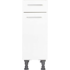 nobilia Küchen-Unterschrank US30  Weiß mit Schublade 30cm, 1 Einlegeboden, rechts
