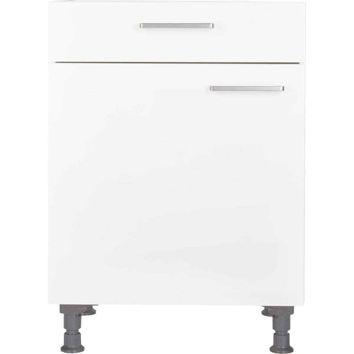 nobilia Küchen-Unterschrank US60  Weiß mit Schublade 60cm, 1 Einlegeboden, links