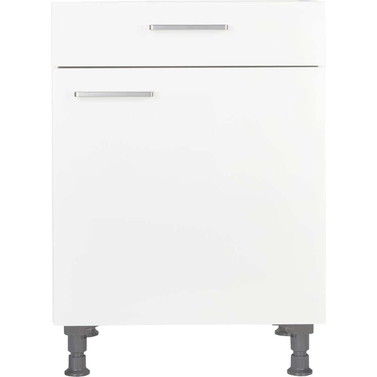 nobilia Küchen-Unterschrank US60  Weiß mit Schublade 60cm, 1 Einlegeboden, rechts