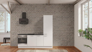 nobilia Grevenbroich kitchen unit 225 cm Alpine White matt offer concrete slate grey _-