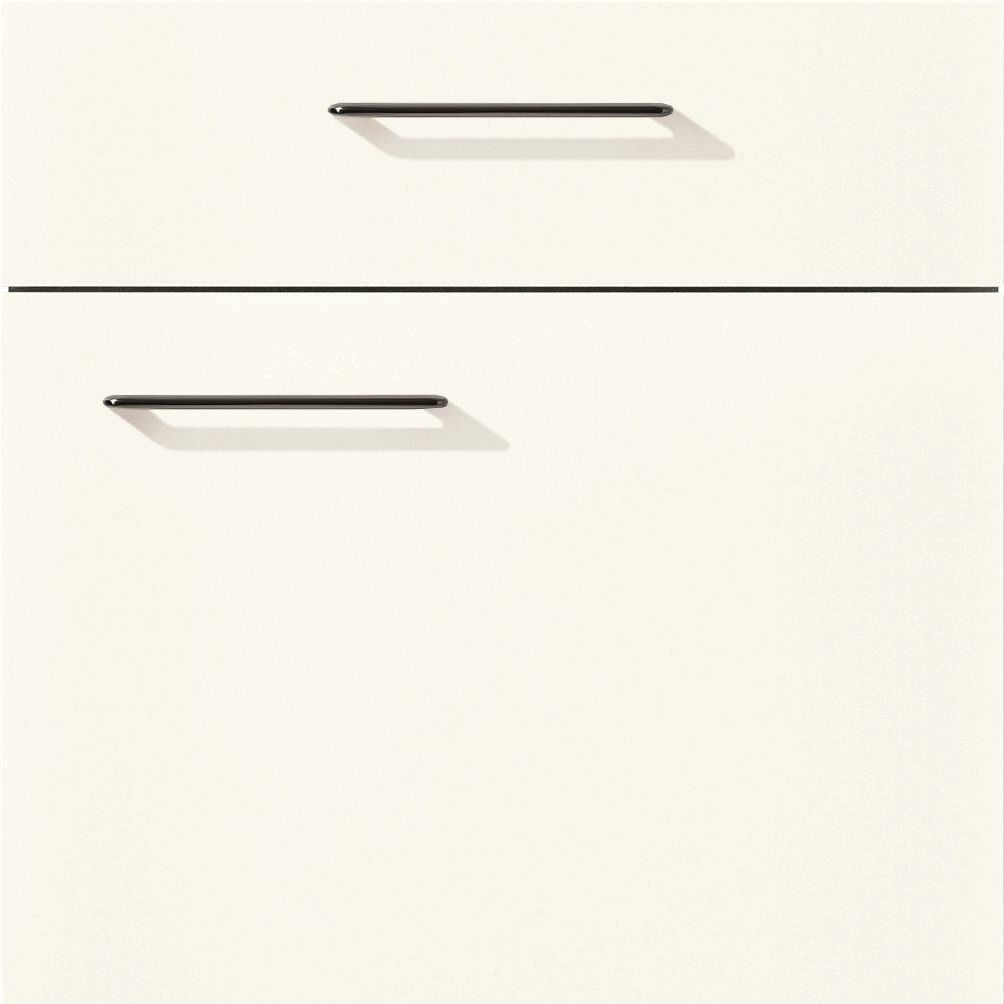 nobilia Küchen Frontüren Muster, Frontmuster - 357 Senso Lack Weiß Premium matt 488 Möbelfront