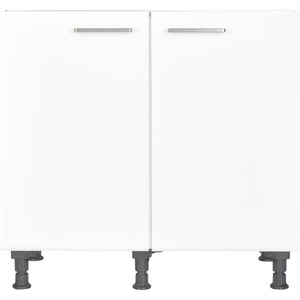 nobilia Spülenschrank SPUD90 mit 2 Türen in 90cm für Einbauspüle weiß