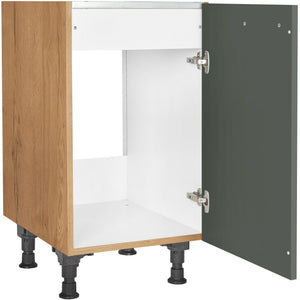 nobilia Spülenschrank SPUD45 45 cm Mineral Grün Ultra Matt 964 Easytouch 945