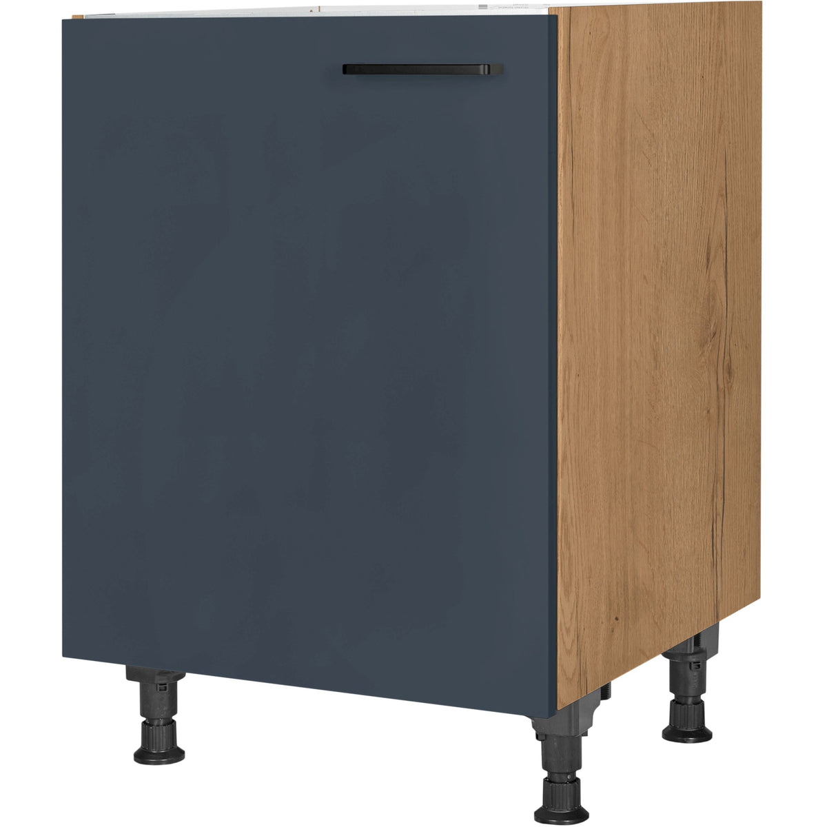 nobilia Spülenschrank SPUD60 60 cm Dunkel Blau Fjordblau Ultra Matt 966 Easytouch 945