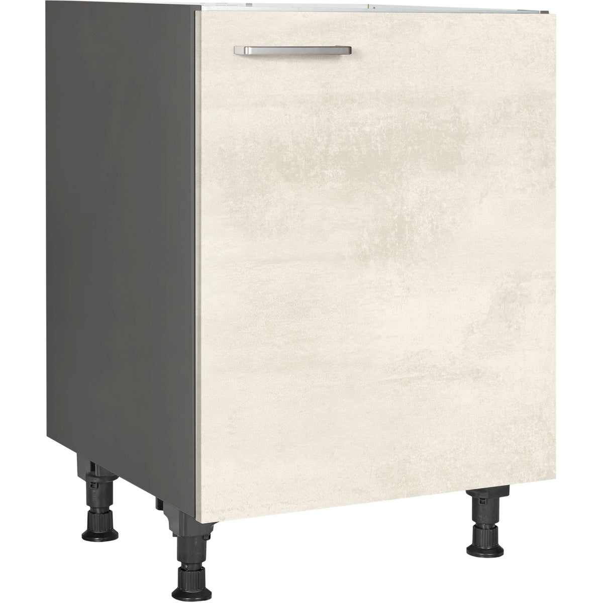 nobilia Spülenschrank SPUD60 60 cm Weiss Beton Grau Beige 891 Riva 371