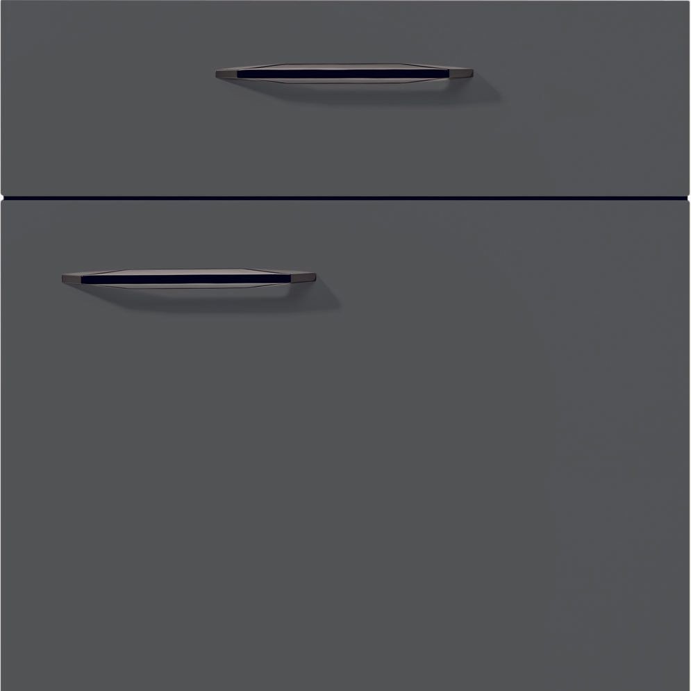 nobilia Küchen Frontüren Muster, Frontmuster - 317 Touch Lacklaminat Schiefergrau supermatt 334 Möbelfront