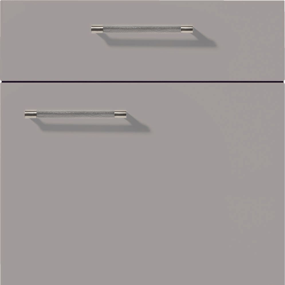 nobilia Küchen Frontüren Muster, Frontmuster - 317 Touch Lacklaminat Steingrau supermatt 341 Möbelfront