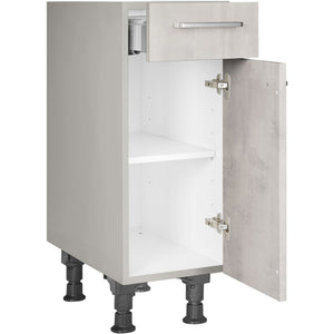 nobilia Unterschrank US30 30 cm Beton Grau Hellgrau Anthrazit 892 Riva 371