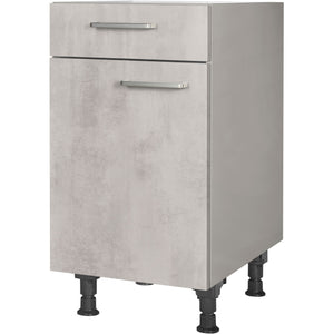 nobilia Unterschrank US45 45 cm Beton Grau Hellgrau Anthrazit 892 Riva 371