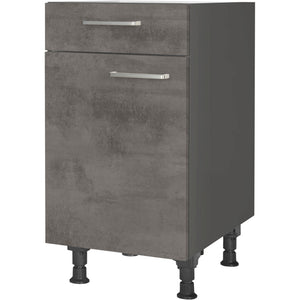 nobilia Unterschrank US45 45 cm Beton Schiefergrau Dunkel Anthrazit 889 Riva 371