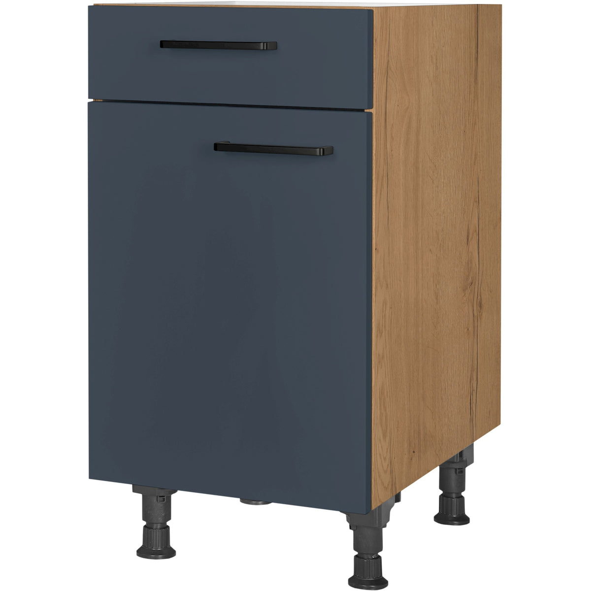 nobilia Unterschrank US45 45 cm Dunkel Blau Fjordblau Ultra Matt 966 Easytouch 945