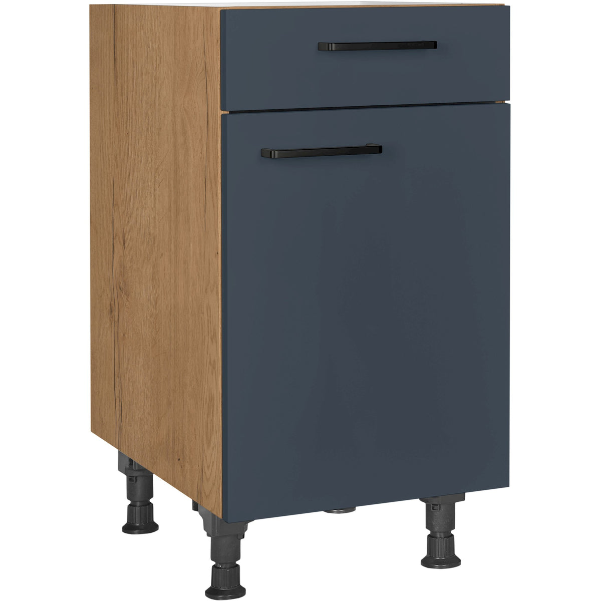 nobilia Unterschrank US45 45 cm Dunkel Blau Fjordblau Ultra Matt 966 Easytouch 945