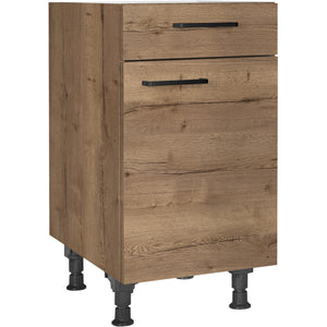 nobilia Unterschrank US45 45 cm Eiche Havanna Dunkel 402 Structura 382