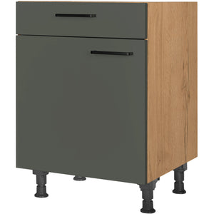 nobilia Unterschrank US60 60 cm Mineral Grün Ultra Matt 964 Easytouch 945