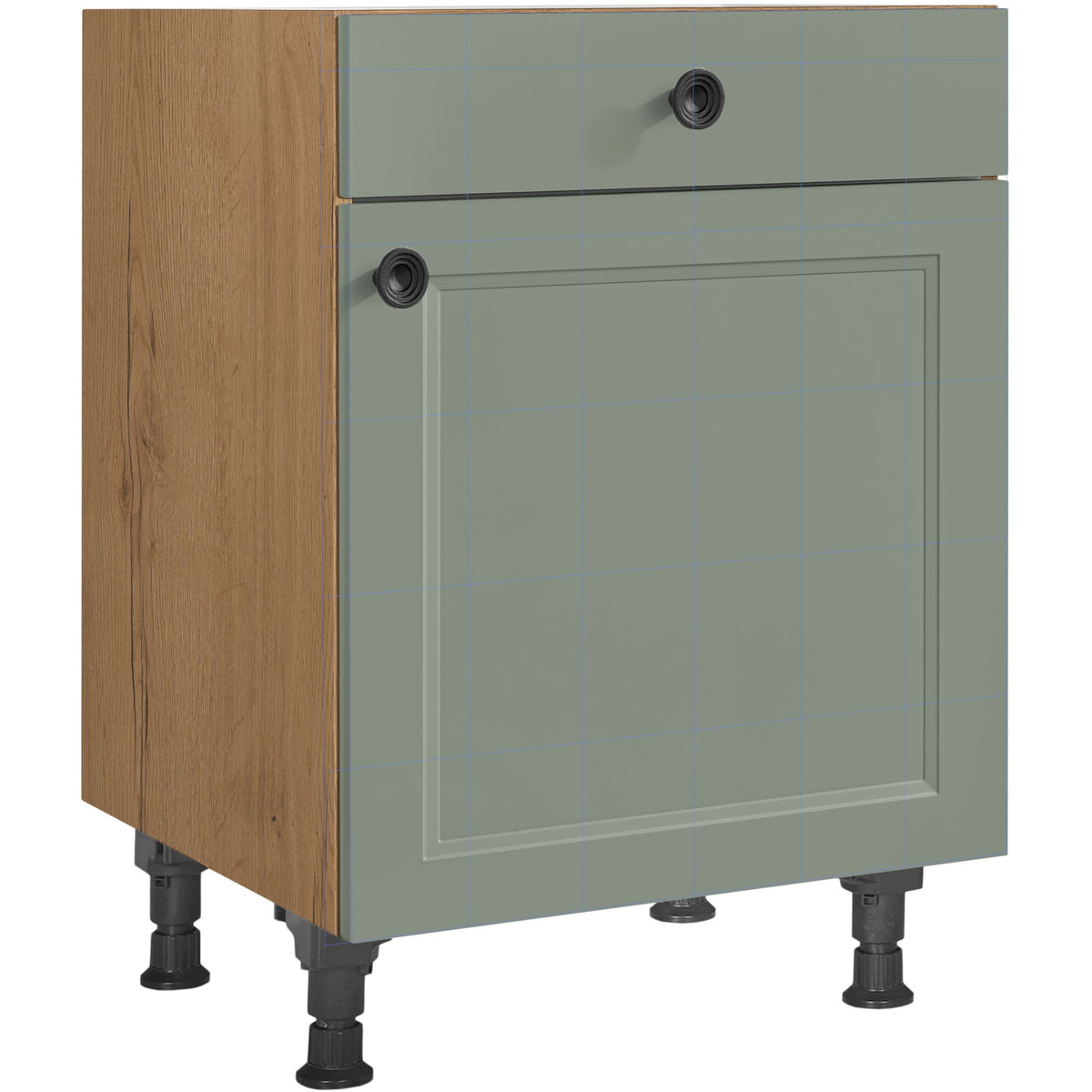 nobilia Unterschrank US60 60 cm Schilf Grün matt 776 Cascada 684