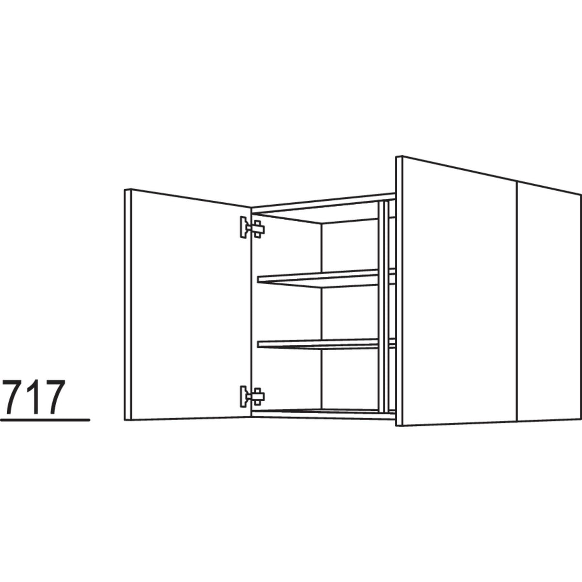 Nobilia Wandschrank W80-1 32008