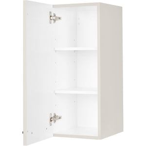 nobilia Wandschrank W30 1 30 cm Hell Grau Seiden grau Hoch Glanz 455 Flash 648