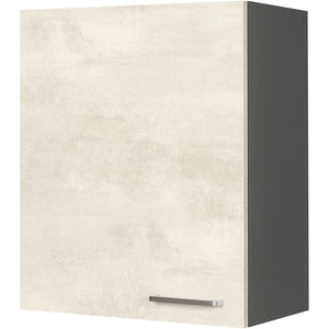 nobilia Wandschrank W60 1 60 cm Weiss Beton Grau Beige 891 Riva 371