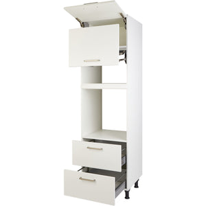 nobilia elements Geräte Umbau Backofen und Mikrowelle Lifttür GLO2A-1 60cm 25511 Alpinweiß hochschränke